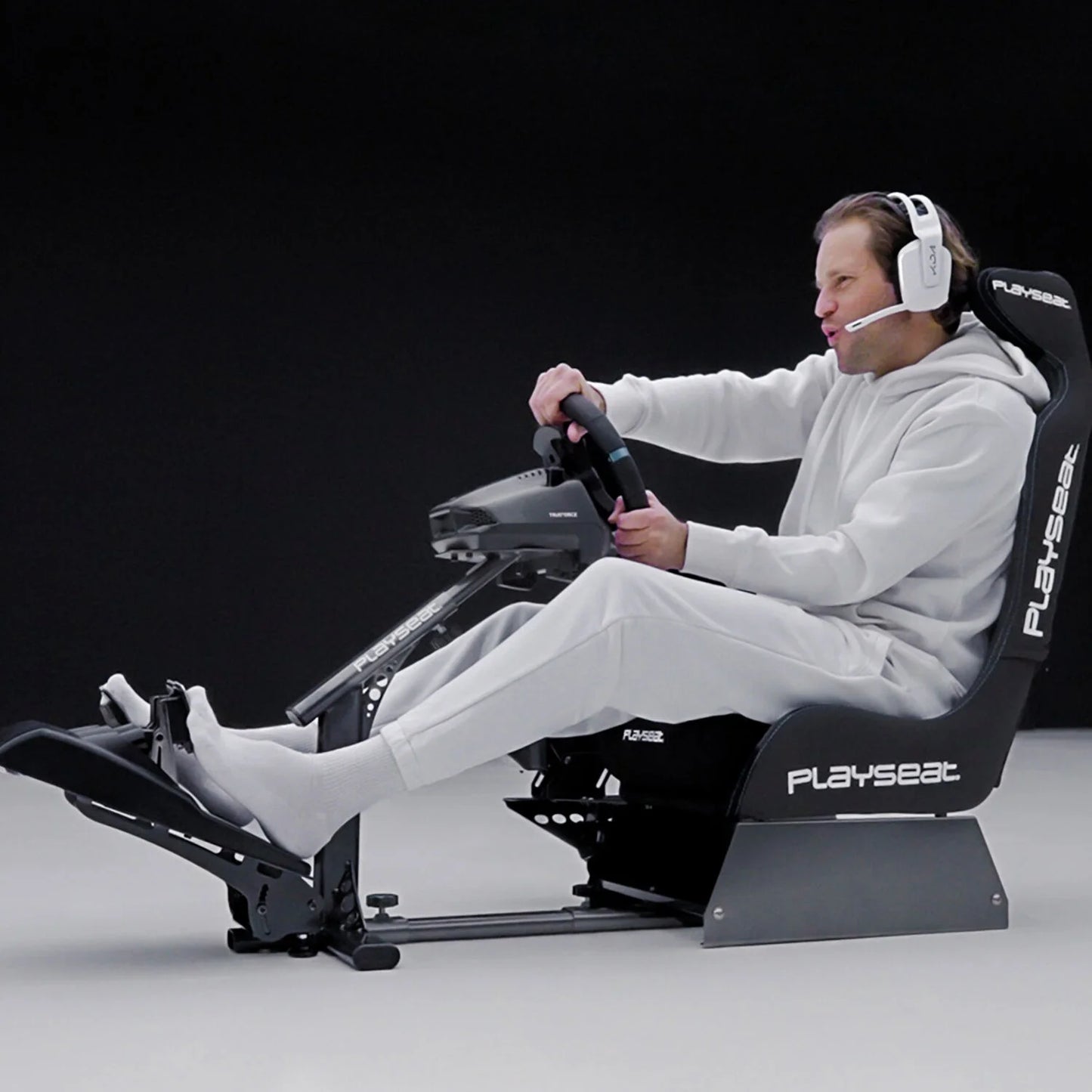 ® Evolution PRO Actifit™ Lightweight Carbon Quality Steel Racing Simulator Cockpit Video Game Chair, Black