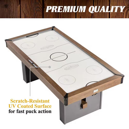 Urban 7' Air Powered Hockey Table with Pusher and Puck Set