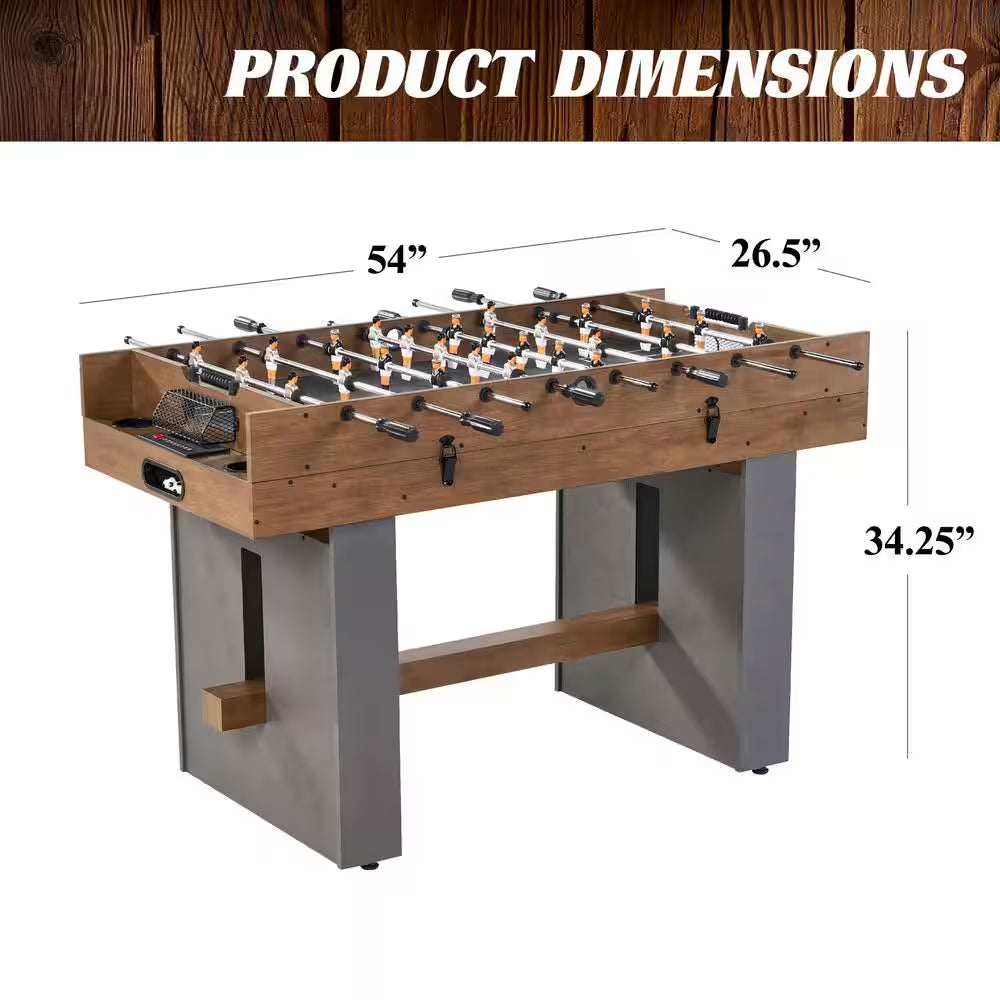 Urban Collection 54 In. 3-In-1 Combination Game Table with Air Powered Hockey, Foosball and Table Tennis