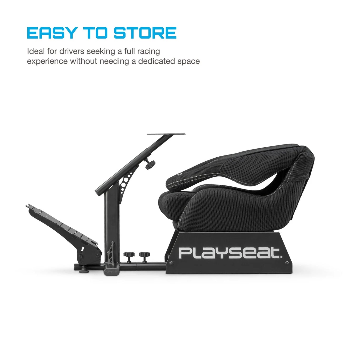 ® Evolution Actifit Lightweight Carbon Quality Steel Racing Simulator Cockpit, Black