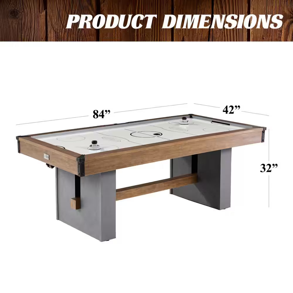 Urban 7' Air Powered Hockey Table with Pusher and Puck Set