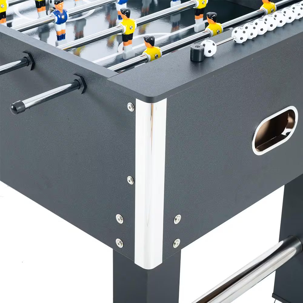 54.5 In. Foosball Table Soccer Game Table for Home Family Game Night - Includes 4 Balls and Cup Holder