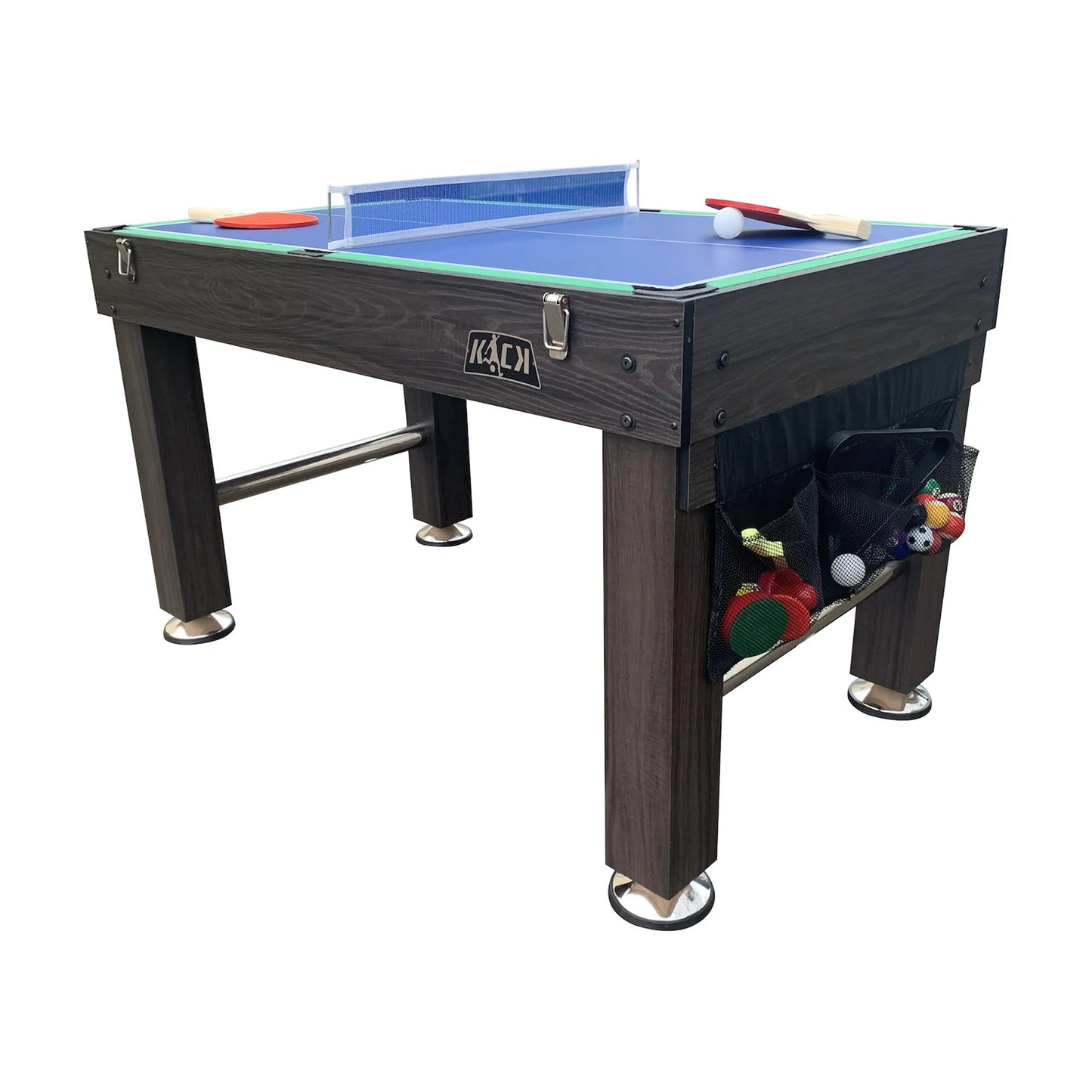 Tetrad 55" 4-In-1 Multi Game Table (Brown)
