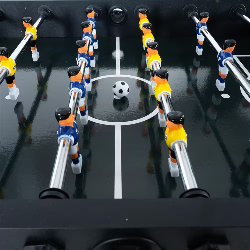 54.5 In. Foosball Table Soccer Game Table for Home Family Game Night - Includes 4 Balls and Cup Holder