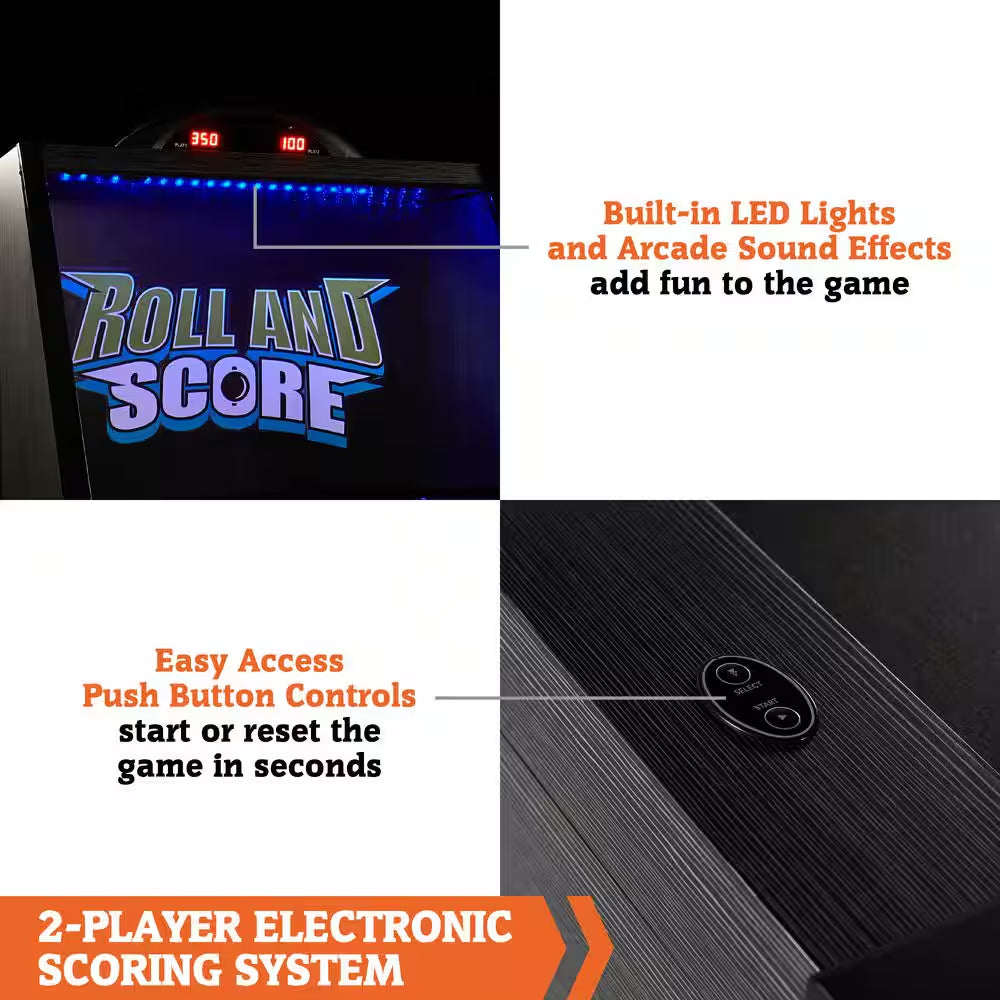 9 Ft. Roll and Score with LED Lights and Electronic Scorer
