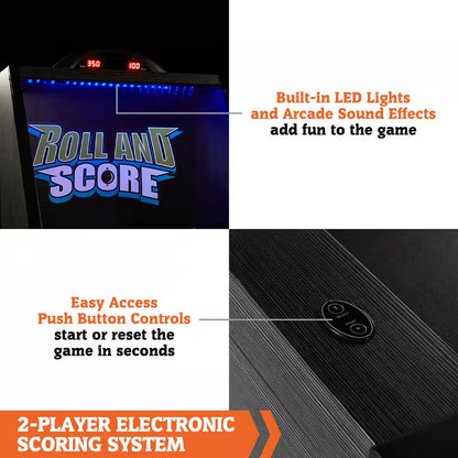 9 Ft. Roll and Score with LED Lights and Electronic Scorer