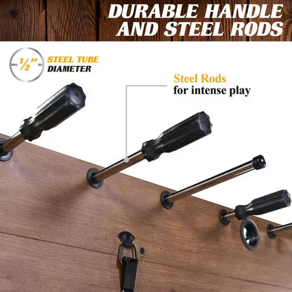 Urban Collection 54 In. 3-In-1 Combination Game Table with Air Powered Hockey, Foosball and Table Tennis
