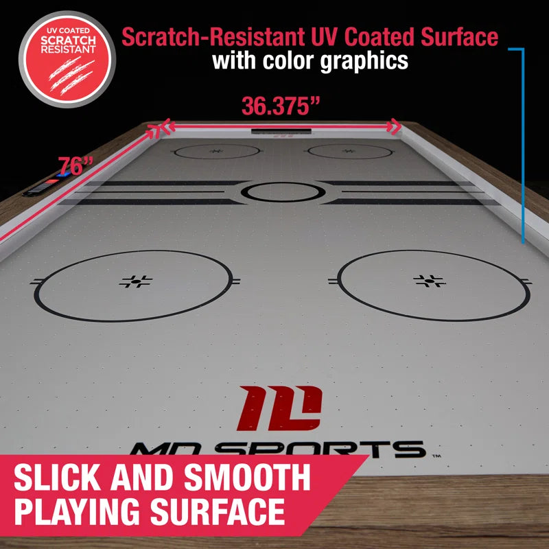84" 2 -Player Air Hockey Table with Digital Scoreboard