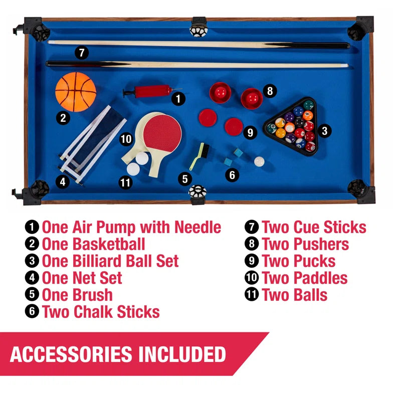 5 Game 48.5" Multi Game Table