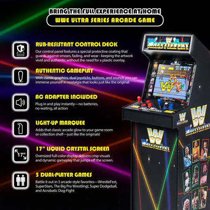 WWE Ultra Series Arcade, Home Electronic Game with 17 In. Screen