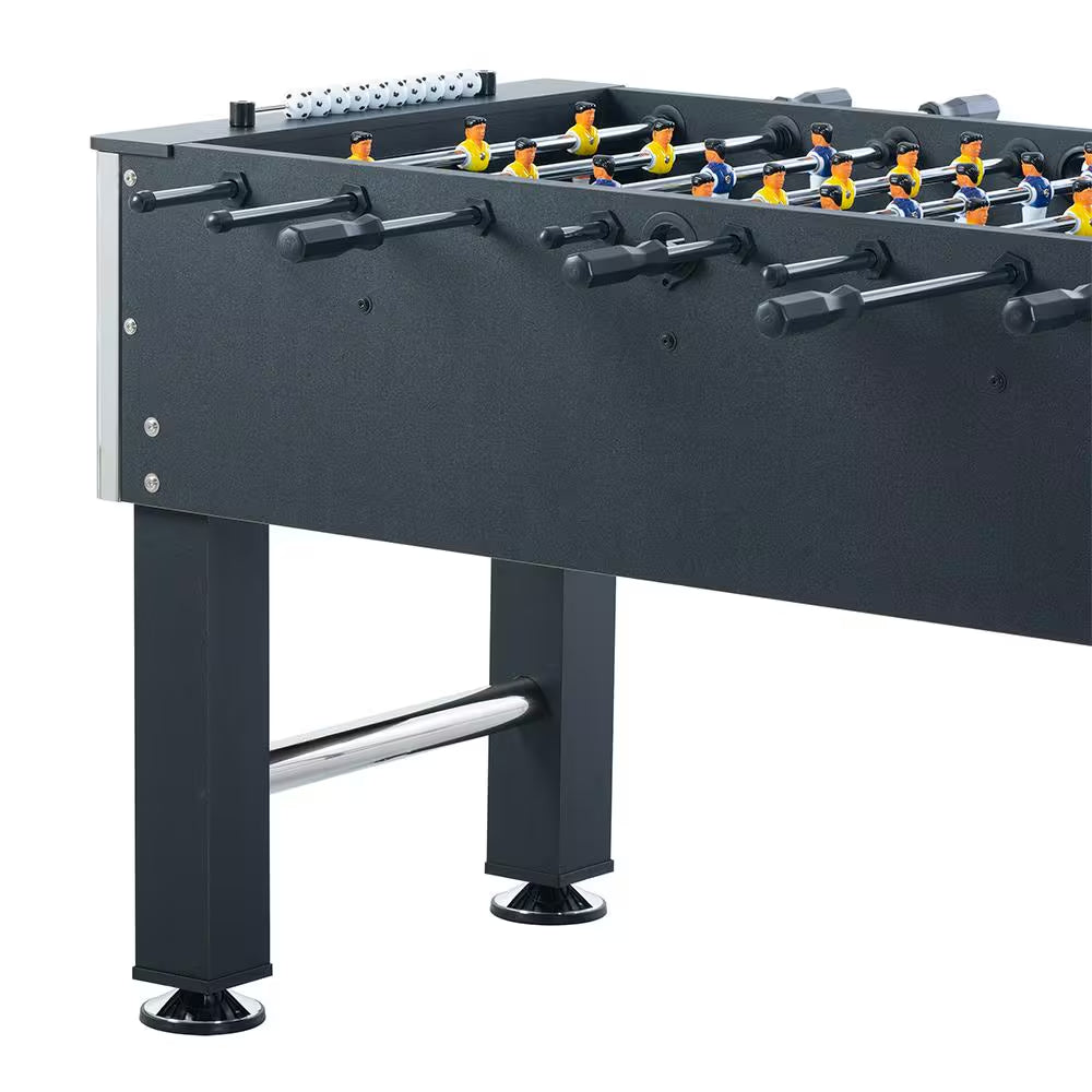 54.5 In. Foosball Table Soccer Game Table for Home Family Game Night - Includes 4 Balls and Cup Holder