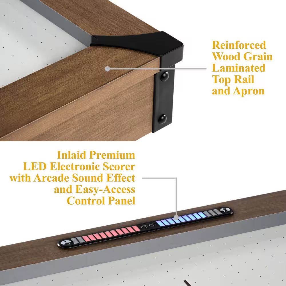 Urban 7' Air Powered Hockey Table with Pusher and Puck Set