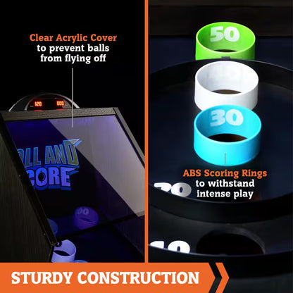9 Ft. Roll and Score with LED Lights and Electronic Scorer