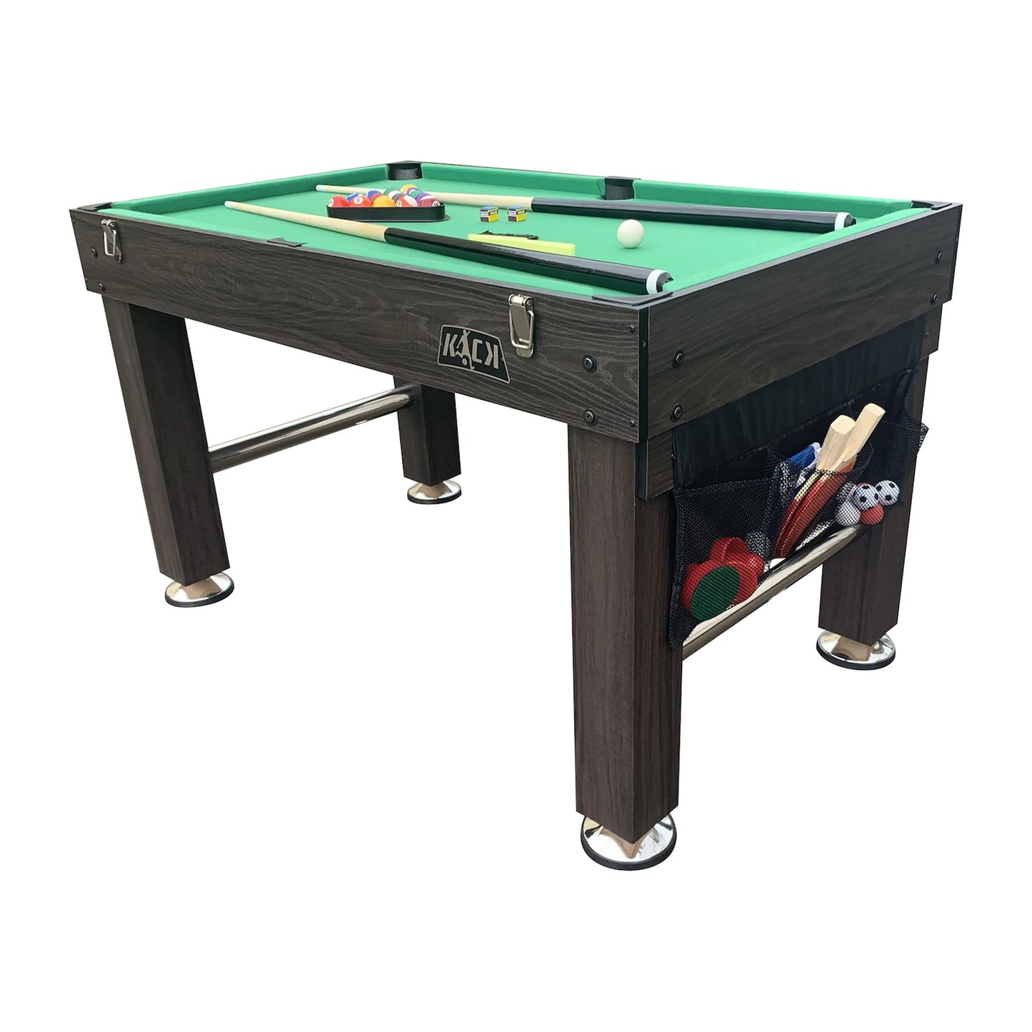 Tetrad 55" 4-In-1 Multi Game Table (Brown)