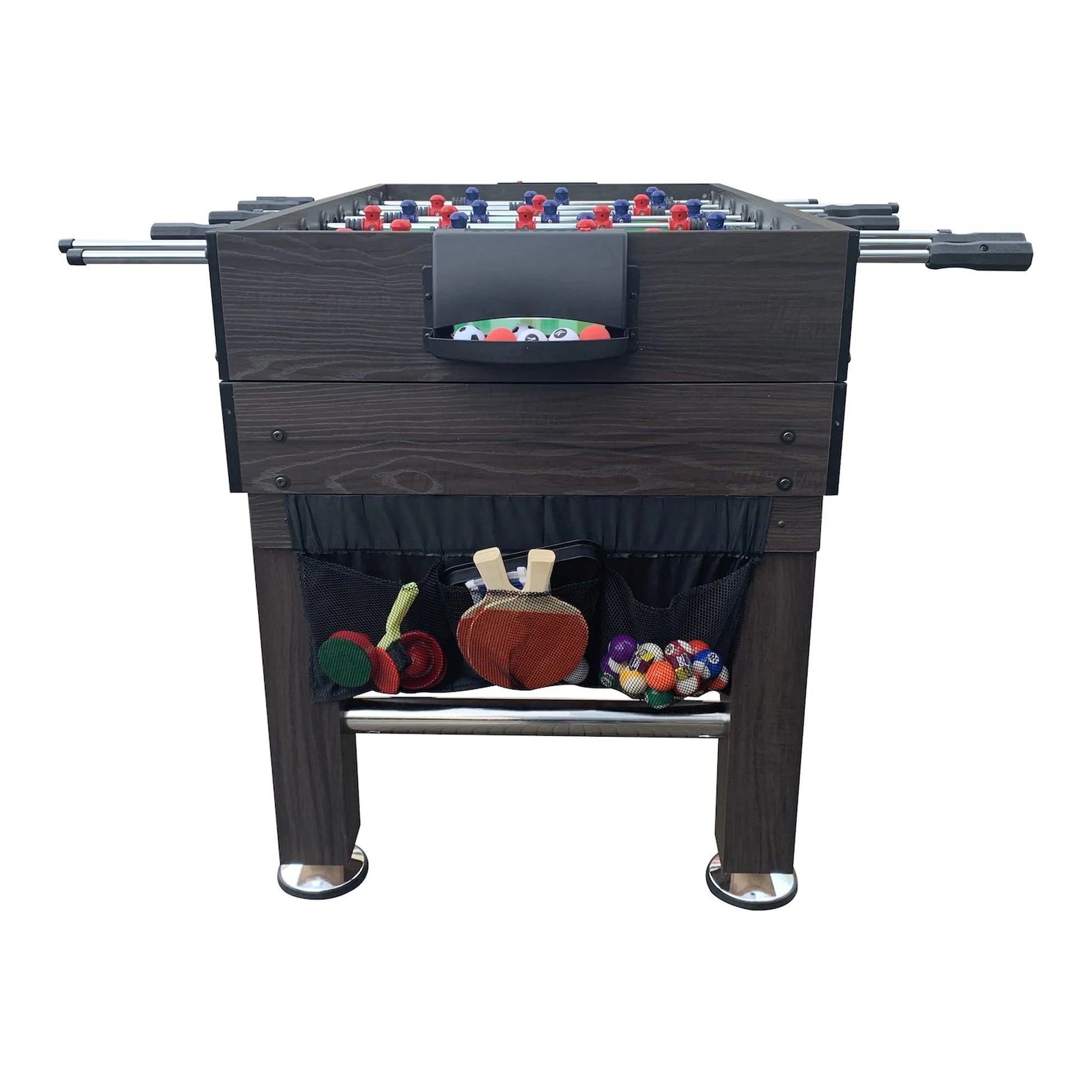 Tetrad 55" 4-In-1 Multi Game Table (Brown)